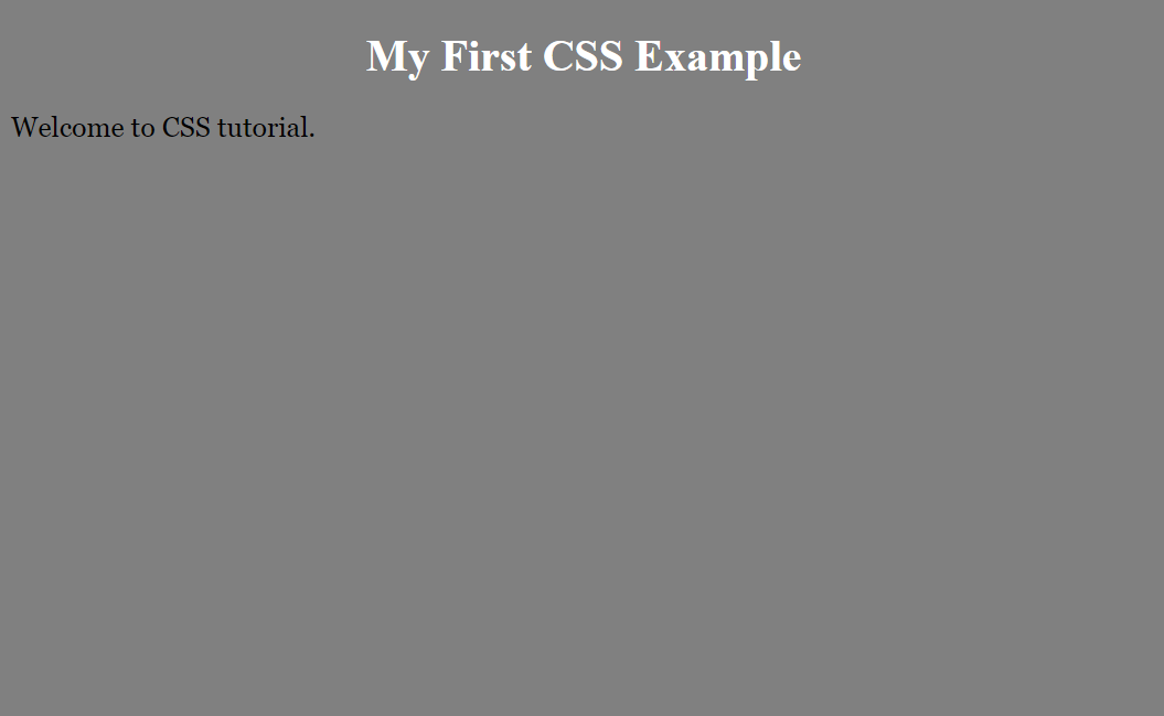 example CSS